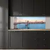 Water - Brug - Skyline - Modern keuken achterwand 2 middel -sfeer1
