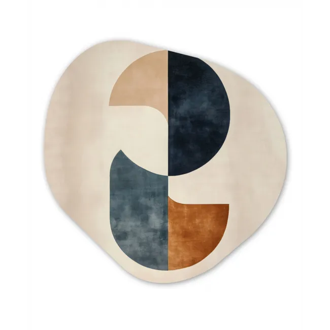 Cirkels - Abstract - Kleurrijk Wandcirkel Organisch Forex 3mm middel -3d