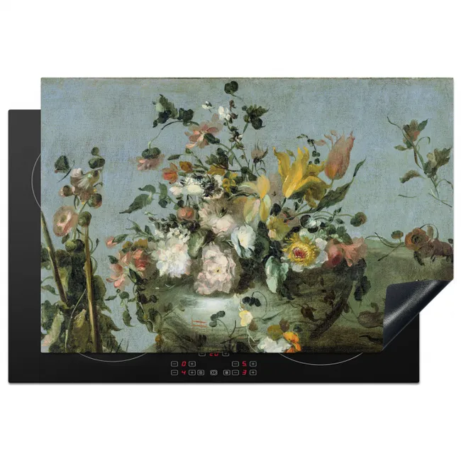 Bloemen - Oude Meesters - Olieverf Inductie beschermer vinyl 3mm klein -3d