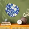 Bloemen - Delfts Blauw - Patroon - Tulp Wandcirkel Organisch Forex 3mm klein -sfeer2