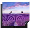 Lavendellijnenspel bij Schemerlicht Inductie beschermer vinyl 3mm middel -3d