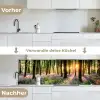 Bos - Bloemen - Lavendel - Zon - Paars - Natuur keuken achterwand 2 middel -voor-na_DE