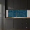 Visgraatmotief - Tegels - Diepblauw keuken achterwand 2 middel 871 -sfeer1