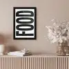 Food - Zwart - Wit - Decoratie fotolijst zwart zonder passe partout klein -sfeer5