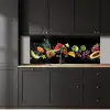 Splash - Fruit - Zwart keuken achterwand 2 middel -sfeer1