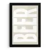 Beer - Japandi - Beige - Decoratie fotolijst zwart zonder passe partout klein -3d