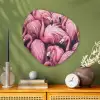 Flamingo - Roze - Dieren Wandcirkel Organisch Forex 3mm middel -sfeer2