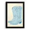 Illustratie - Cowboylaarzen - Patroon fotolijst zwart zonder passe partout klein -3d