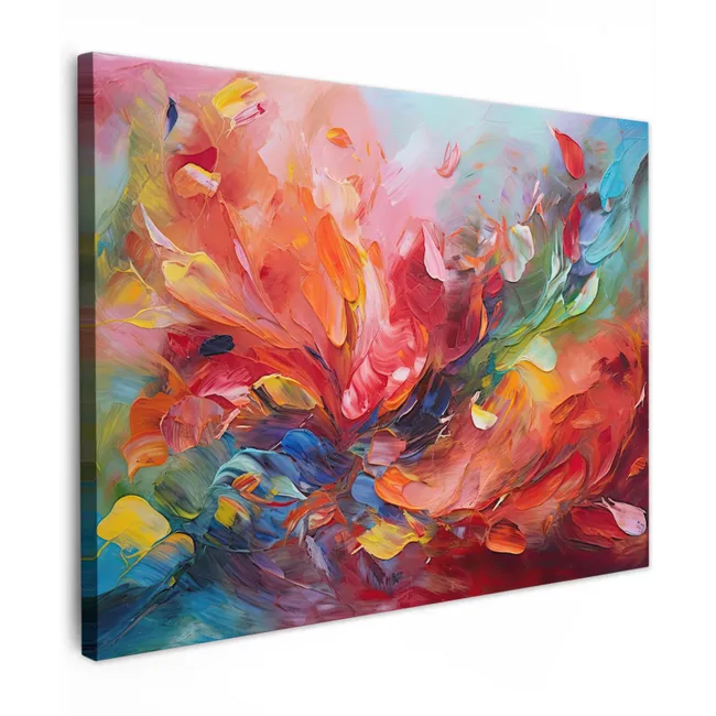 Leinwandbild - Ölgemälde - Kunst - Abstrakt - Farbenfroh