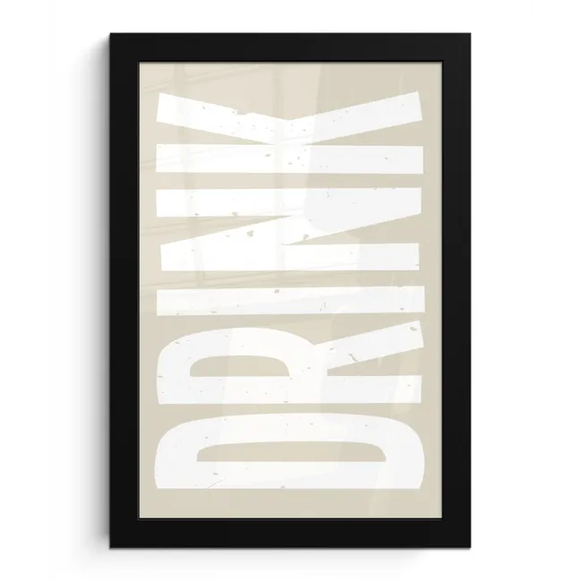 Japandi - Vintage - Japandi - Wit fotolijst zwart zonder passe partout klein -3d