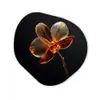 Orchidee - Doorzichtig - Bloem Wandcirkel Organisch Forex 3mm klein -3d