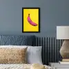 Banaan - Grafisch - Geel fotolijst zwart zonder passe partout klein -sfeer3