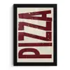 Pizza - Vintage - Decoratie - Japandi fotolijst zwart zonder passe partout klein -3d