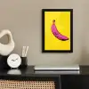 Banaan - Grafisch - Geel fotolijst zwart zonder passe partout klein -sfeer1