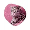 Panter - Luxe - Roze Wandcirkel Organisch Forex 3mm klein -3d