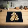 Gouden Monstera Majesteit Inductie beschermer vinyl 3mm middel -sfeer5