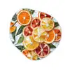 Schijfjes - Fruit - Oranje - Mozaïek Wandcirkel Organisch Forex 3mm klein -3d