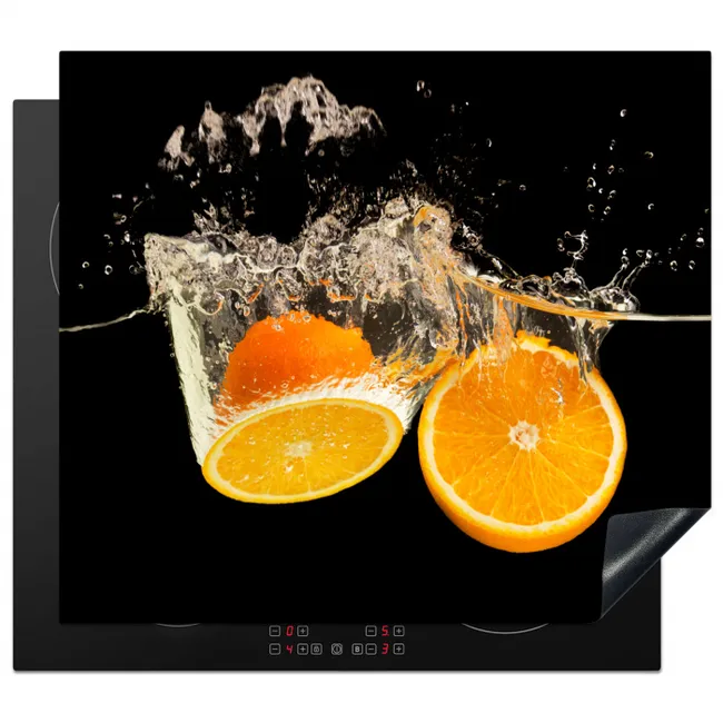 Sinaasappel Splash Symfonie Inductie beschermer vinyl 3mm middel -3d