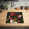 Stilleven met bloemen in een glazen vaas - Schilderij van Jan Davidsz. de Heem Inductie beschermer vinyl 3mm middel -sfeer5