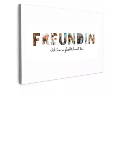 Personalisierbare Leinwand - Freundin