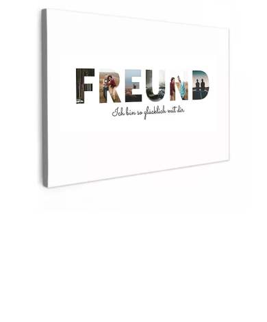 Personalisierbare Leinwand - Freund
