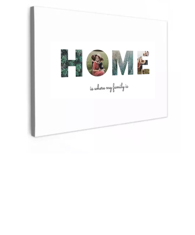 Personalisierbare Leinwand - Home