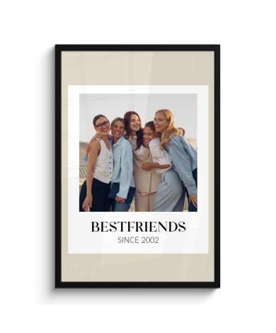 Poster mit Rahmen - You are the best met 1 Foto