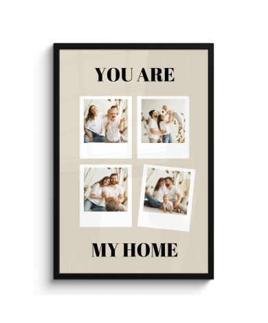 Poster mit Rahmen - You are my home
