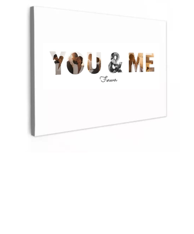 Personalisierbare Leinwand - You & Me