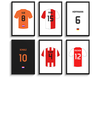 Personalisierte poster Fussball