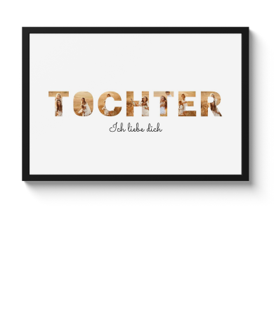 Poster mit Rahmen – Tochter