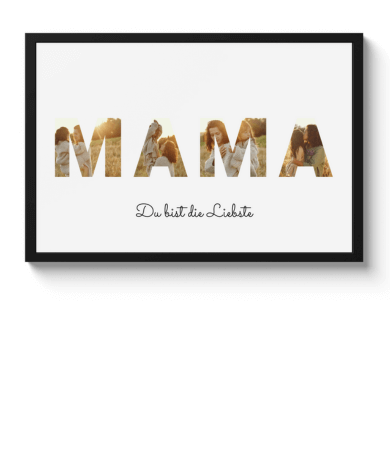 Poster mit Rahmen - Mama
