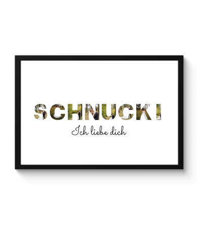Poster mit Rahmen - Schnucki