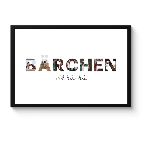 Poster mit Rahmen - Bärchen
