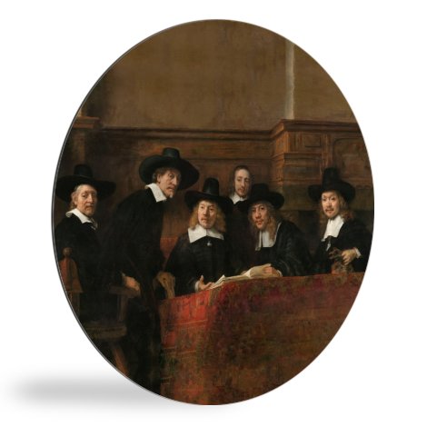 Runde Bilder - Die Stahlmeister - Gemälde von Rembrandt van Rijn