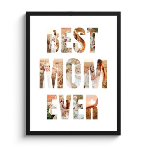 Poster mit Rahmen – Beste Mama aller Zeiten