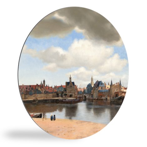 Runde Bilder - Ansicht von Delft - Gemälde von Johannes Vermeer