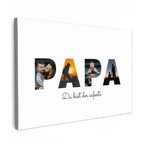 Personalisierbare Leinwand - Papa