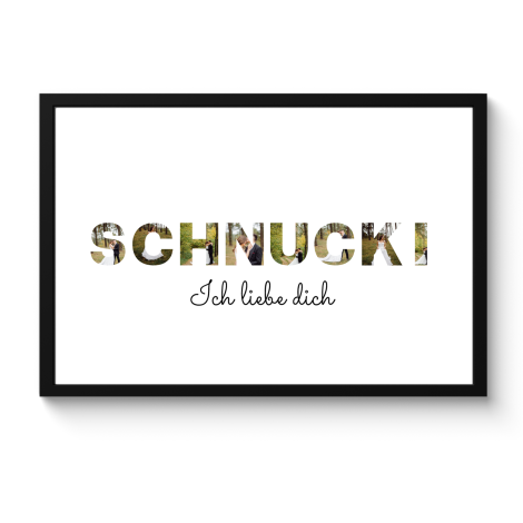 Poster mit Rahmen - Schnucki