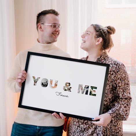 Poster mit Rahmen – You & Me
