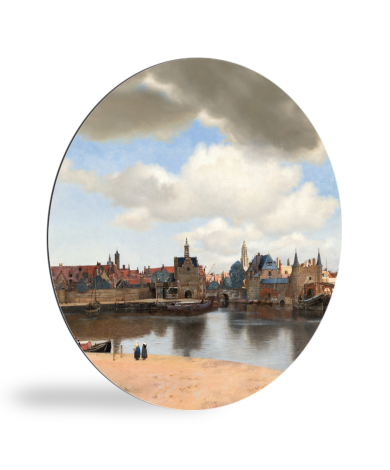 Runde Bilder - Ansicht von Delft - Gemälde von Johannes Vermeer