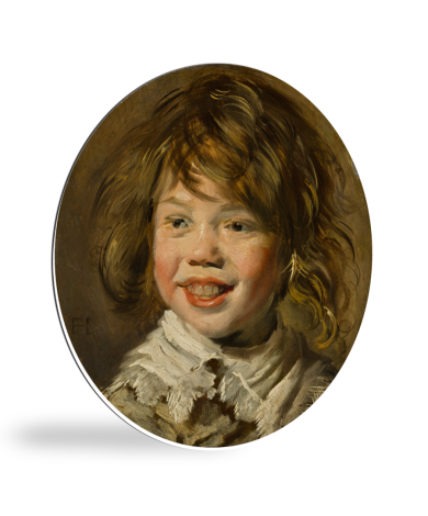 Runde Bilder - Lachender Junge - Frans Hals Gemälde