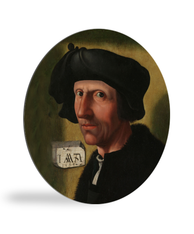 Runde Bilder - Porträt von Jacob Cornelisz van Oostsanen - Gemälde von Jacob Cornelisz. van Oostsanen