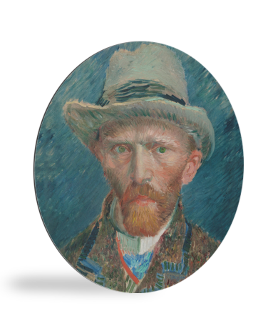 Runde Bilder - Selbstporträt 1887 - Gemälde von Vincent van Gogh