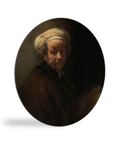 Runde Bilder - Selbstbildnis als der Apostel Paulus - Gemälde von Rembrandt van Rijn