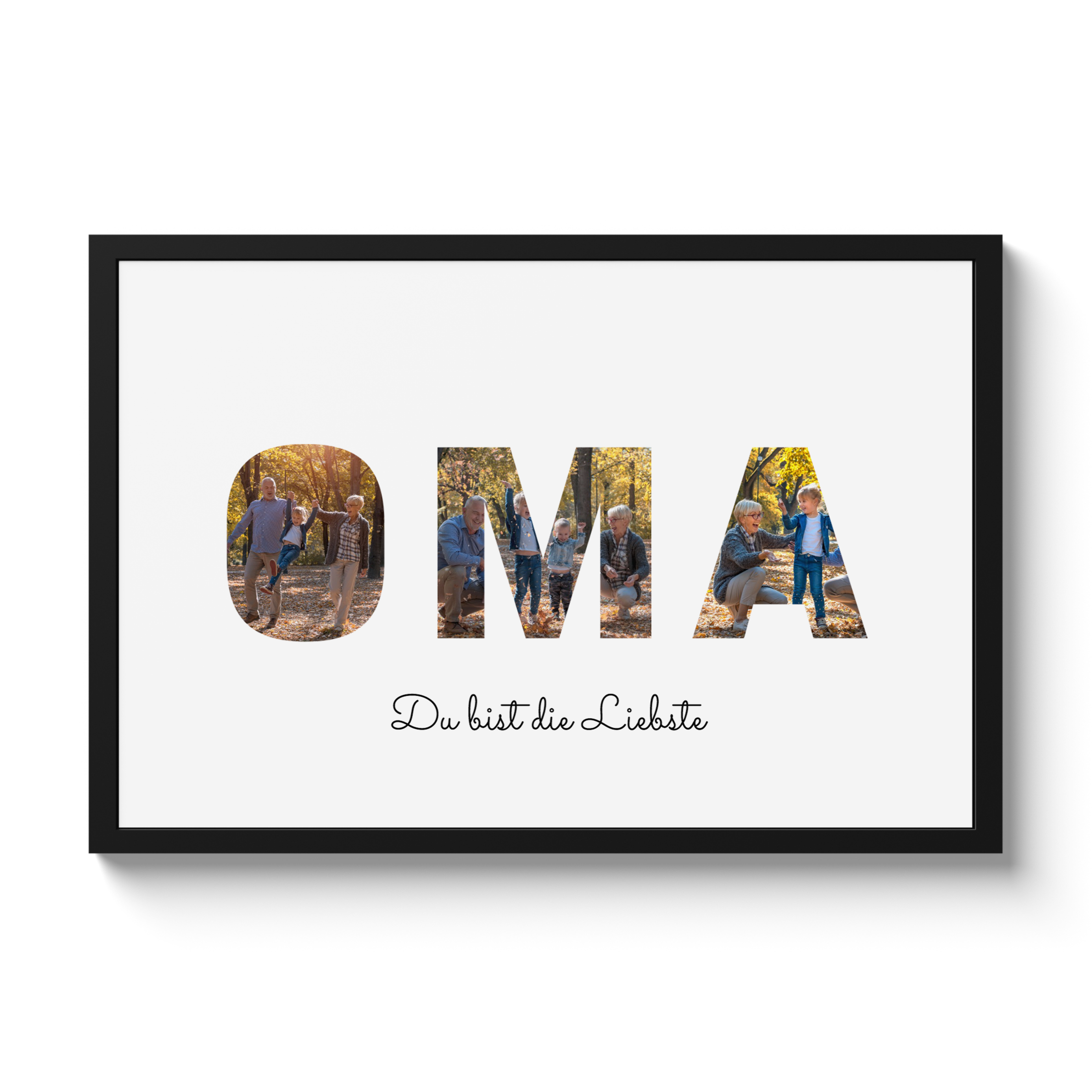 Poster mit Rahmen - Oma