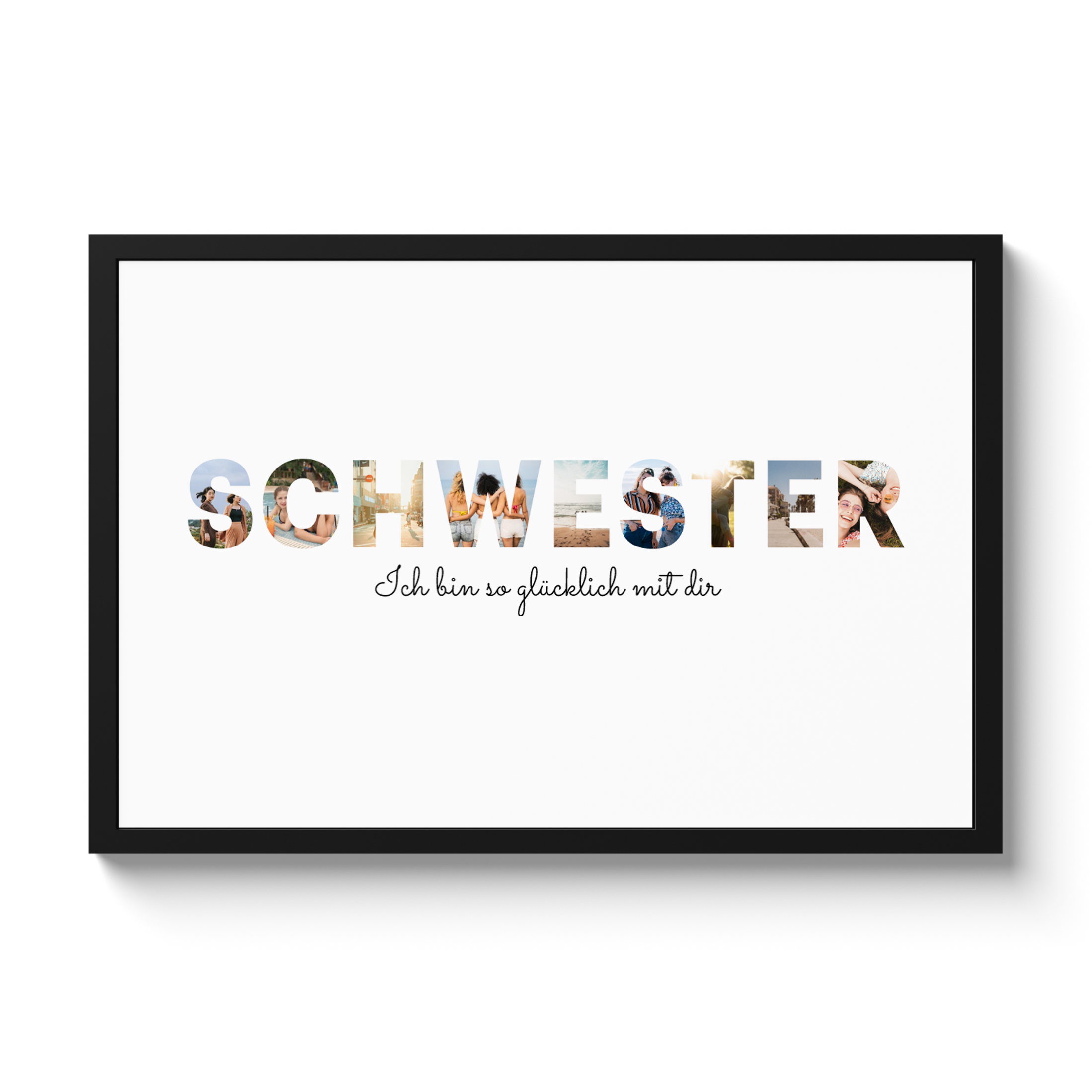 Poster mit Rahmen - Schwester