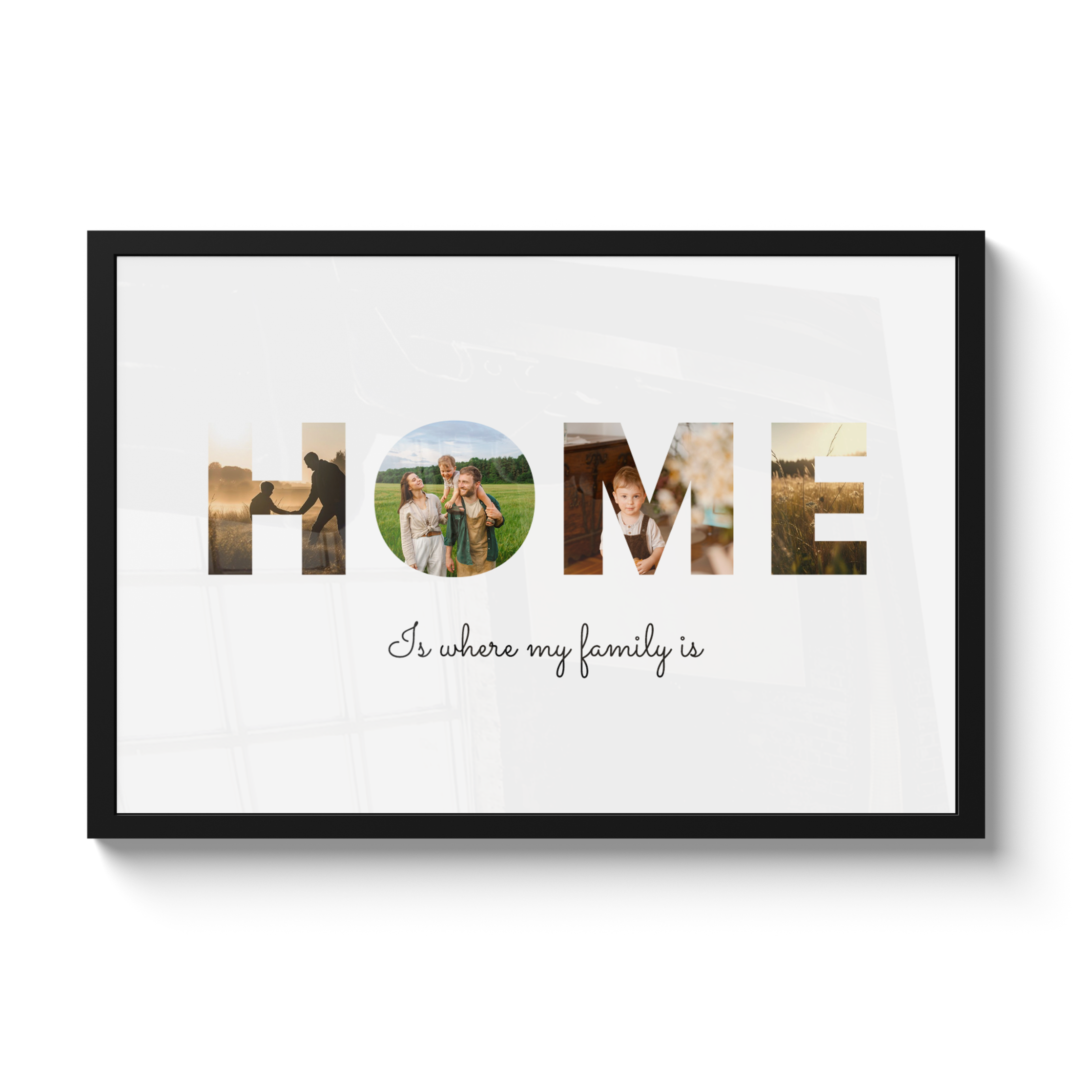 Poster mit Rahmen - Home