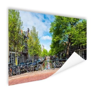 Amsterdam Brücke mit Fahrrädern Gracht Poster