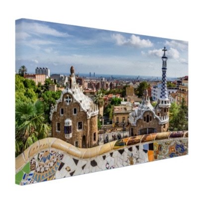 Parc Guell in barcelona leinwand